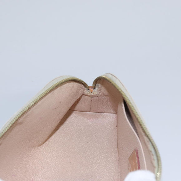 LOUIS VUITTON Damier Azur Pochette Cosmetic PM Pouch N60024 LV Auth EC298