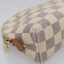 LOUIS VUITTON Damier Azur Pochette Cosmetic PM Pouch N60024 LV Auth EC298-7