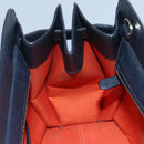 BVLGARI Aruba Hand Bag Leather 2way Green Auth EC308-21