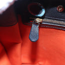 BVLGARI Aruba Hand Bag Leather 2way Green Auth EC308-22