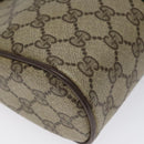 GUCCI GG Supreme Web Sherry Line Clutch Bag PVC Beige 156 01 012 Auth EC317-11
