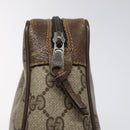 GUCCI GG Supreme Web Sherry Line Clutch Bag PVC Beige 156 01 012 Auth EC317-12