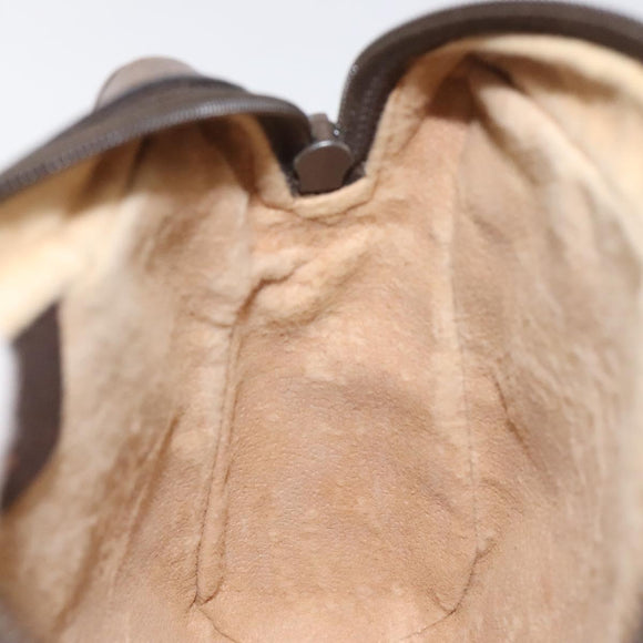 GUCCI GG Supreme Web Sherry Line Clutch Bag PVC Beige 156 01 012 Auth EC317