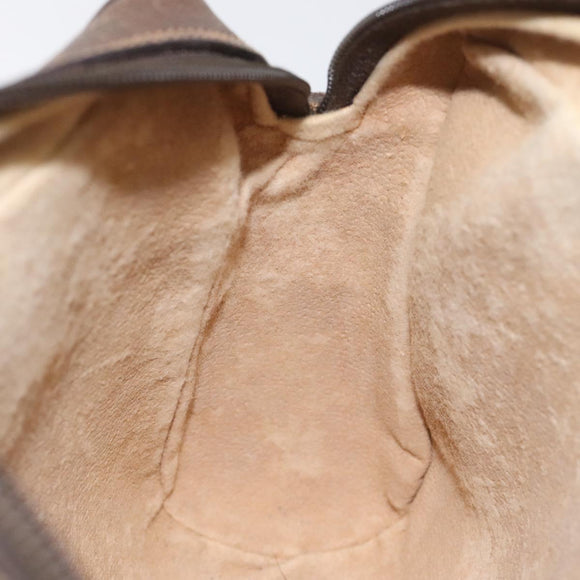 GUCCI GG Supreme Web Sherry Line Clutch Bag PVC Beige 156 01 012 Auth EC317