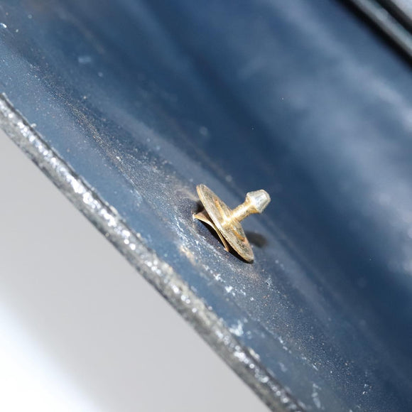 CELINE C Sulky Shoulder Bag Canvas Navy Auth EC321