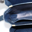 CELINE C Sulky Shoulder Bag Canvas Navy Auth EC321-21