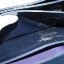 CELINE C Sulky Shoulder Bag Canvas Navy Auth EC321-12