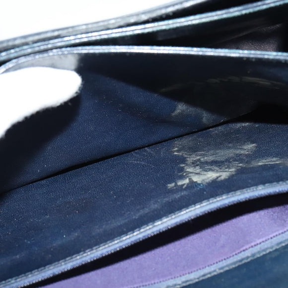 CELINE C Sulky Shoulder Bag Canvas Navy Auth EC321