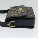 CELINE C Sulky Shoulder Bag Canvas Navy Auth EC321-3