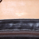 CELINE Macadam Canvas Shoulder Bag Beige Gold Auth EC329-12