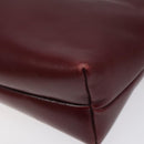 Salvatore Ferragamo Shoulder Bag Leather Red Gold Auth EC330-14