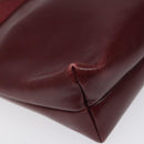 Salvatore Ferragamo Shoulder Bag Leather Red Gold Auth EC330-11