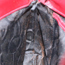 Salvatore Ferragamo Shoulder Bag Leather Red Gold Auth EC330-18