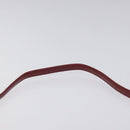 Salvatore Ferragamo Shoulder Bag Leather Red Gold Auth EC330-8