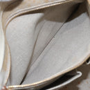 PRADA Canapa GM Hand Bag Canvas Blue Gold Auth EC334-21