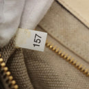 PRADA Canapa GM Hand Bag Canvas Blue Gold Auth EC334-12