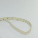 BURBERRY Nova Check Blue Label Bag Canvas Leather White Silver Auth EC349-8