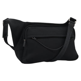PRADA Shoulder Bag Nylon Black Auth EC354