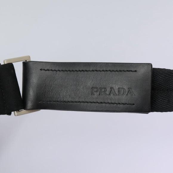 PRADA Shoulder Bag Nylon Black Auth EC354