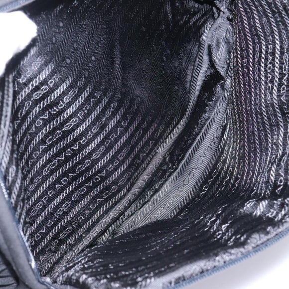 PRADA Shoulder Bag Nylon Black Auth EC354