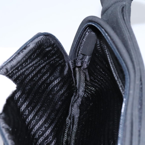 PRADA Shoulder Bag Nylon Black Auth EC354