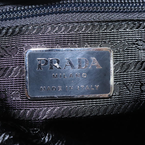 PRADA Shoulder Bag Nylon Black Auth EC354