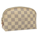 LOUIS VUITTON Damier Azur Pochette Cosmetic PM Pouch N60024 LV Auth EC362-1