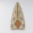 LOUIS VUITTON Damier Azur Pochette Cosmetic PM Pouch N60024 LV Auth EC362-3