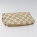 LOUIS VUITTON Damier Azur Pochette Cosmetic PM Pouch N60024 LV Auth EC362-5