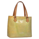 LOUIS VUITTON Monogram Vernis Houston Hand Bag Gris M91053 LV Auth EC363-1