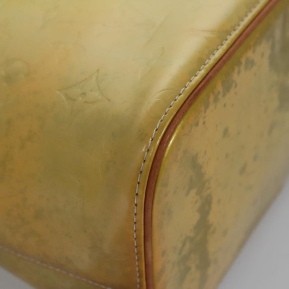 LOUIS VUITTON Monogram Vernis Houston Hand Bag Gris M91053 LV Auth EC363