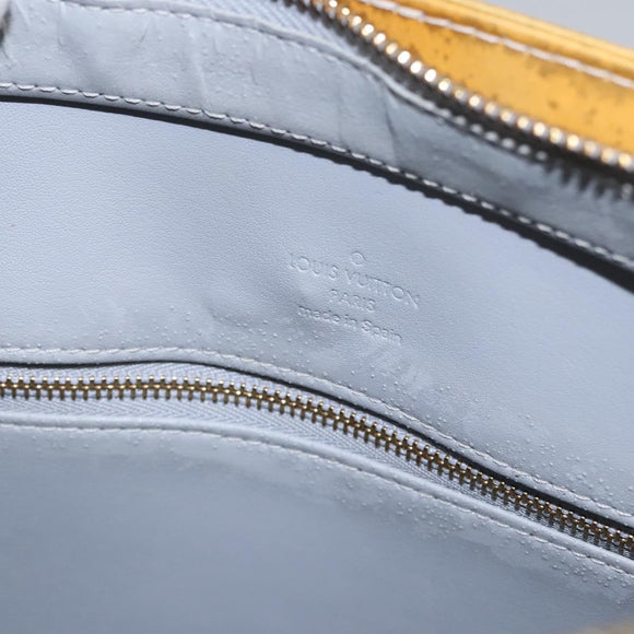 LOUIS VUITTON Monogram Vernis Houston Hand Bag Gris M91053 LV Auth EC363