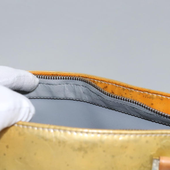 LOUIS VUITTON Monogram Vernis Houston Hand Bag Gris M91053 LV Auth EC363