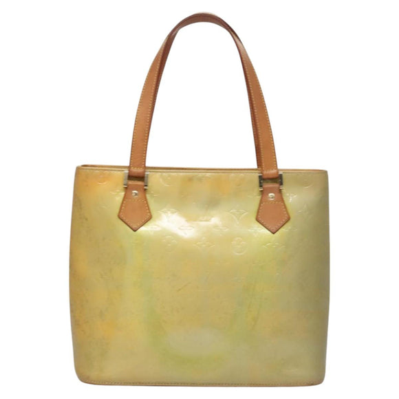 LOUIS VUITTON Monogram Vernis Houston Hand Bag Gris M91053 LV Auth EC363