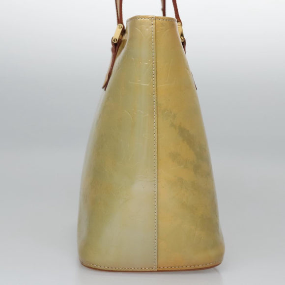 LOUIS VUITTON Monogram Vernis Houston Hand Bag Gris M91053 LV Auth EC363