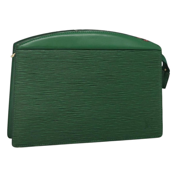 LOUIS VUITTON Epi Trousse Crete Pouch Green M48404 LV Auth EC374
