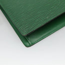 LOUIS VUITTON Epi Trousse Crete Pouch Green M48404 LV Auth EC374-16