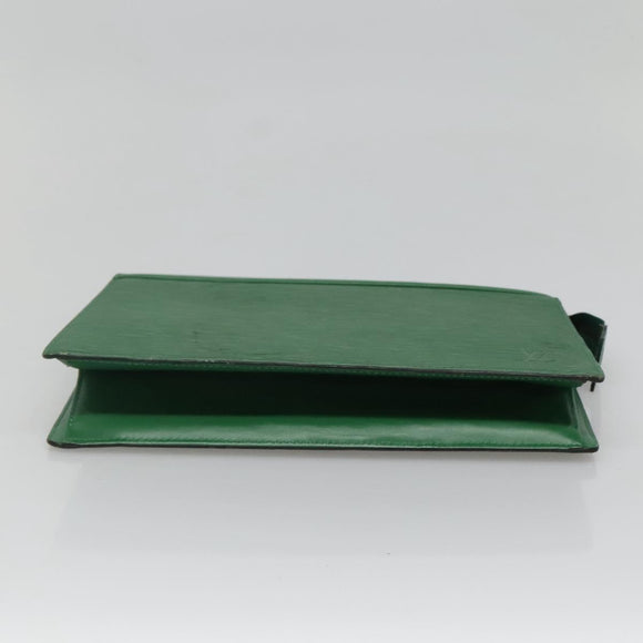 LOUIS VUITTON Epi Trousse Crete Pouch Green M48404 LV Auth EC374