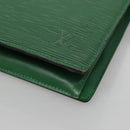 LOUIS VUITTON Epi Trousse Crete Pouch Green M48404 LV Auth EC374-7