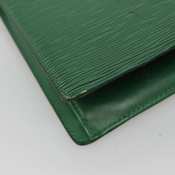 LOUIS VUITTON Epi Trousse Crete Pouch Green M48404 LV Auth EC374