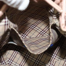 BURBERRY Blue Label Shoulder Bag Leather Gold Pink Auth EC376-19