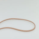 BURBERRY Blue Label Shoulder Bag Leather Gold Pink Auth EC376-8