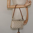LOUIS VUITTON Damier Azur Pochette Accessoires Pouch N51986 LV Auth EC377-22