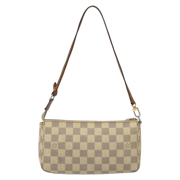 LOUIS VUITTON Damier Azur Pochette Accessoires Pouch N51986 LV Auth EC377