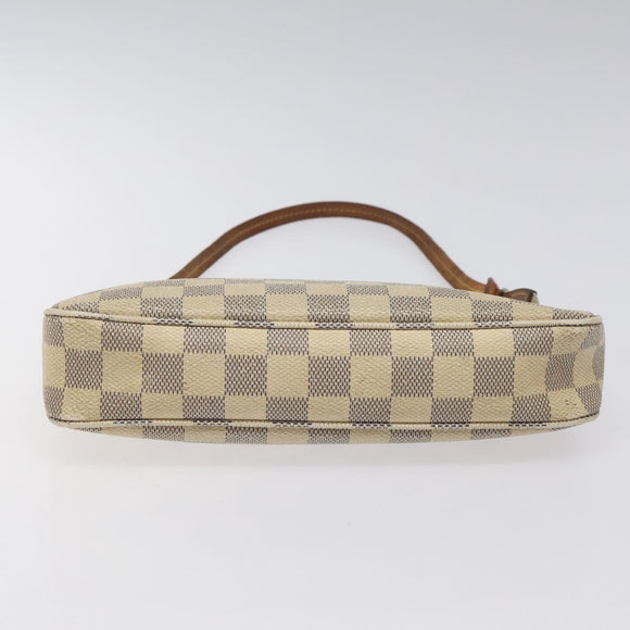 LOUIS VUITTON Damier Azur Pochette Accessoires Pouch N51986 LV Auth EC377