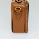 VERSACE Hand Bag Canvas 2way Light Blue Gold Auth EC379AV-3