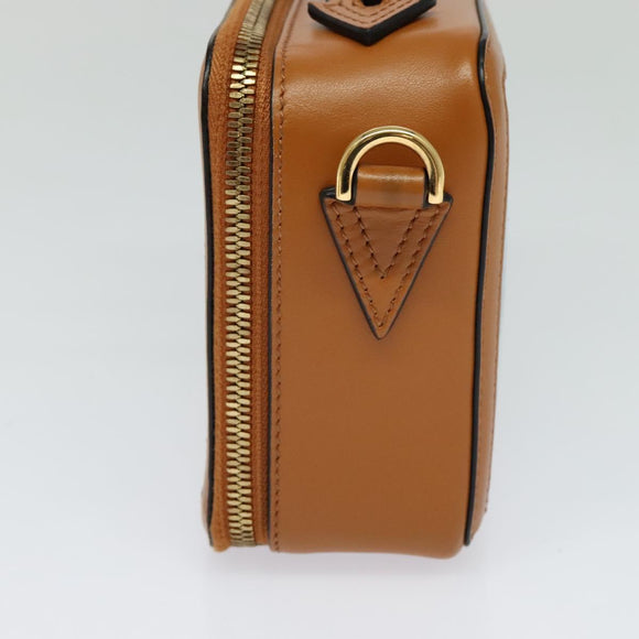 VERSACE Hand Bag Canvas 2way Light Blue Gold Auth EC379AV