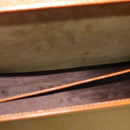 LOEWE Anagram Trunk Leather Brown Gold Auth EC383-11