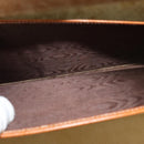 LOEWE Anagram Trunk Leather Brown Gold Auth EC383-20