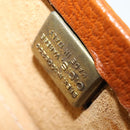 LOEWE Anagram Trunk Leather Brown Gold Auth EC383-12